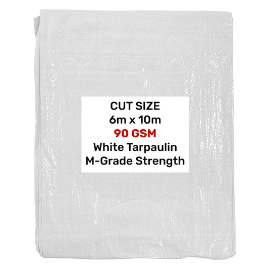 M-Grade White Tarp 6m x 10m