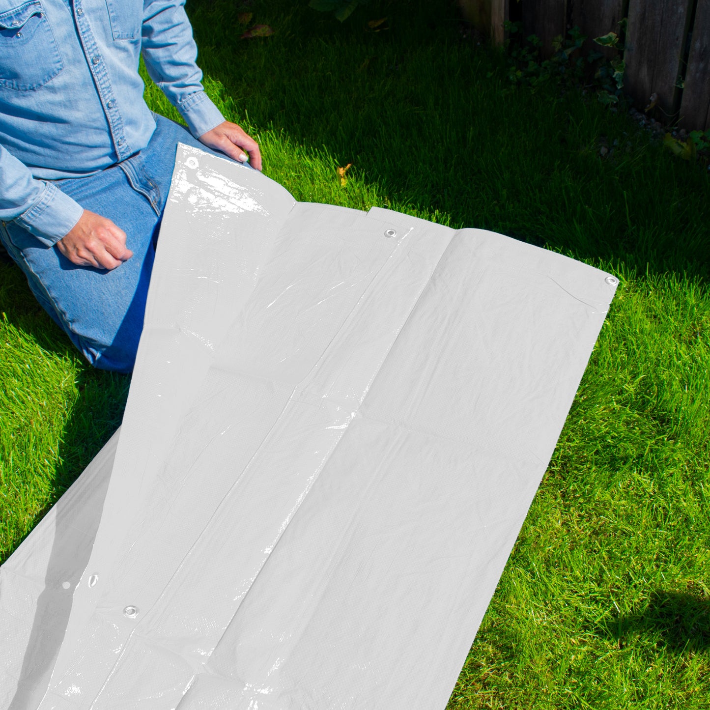 M-Grade White Tarp 5m x 6m