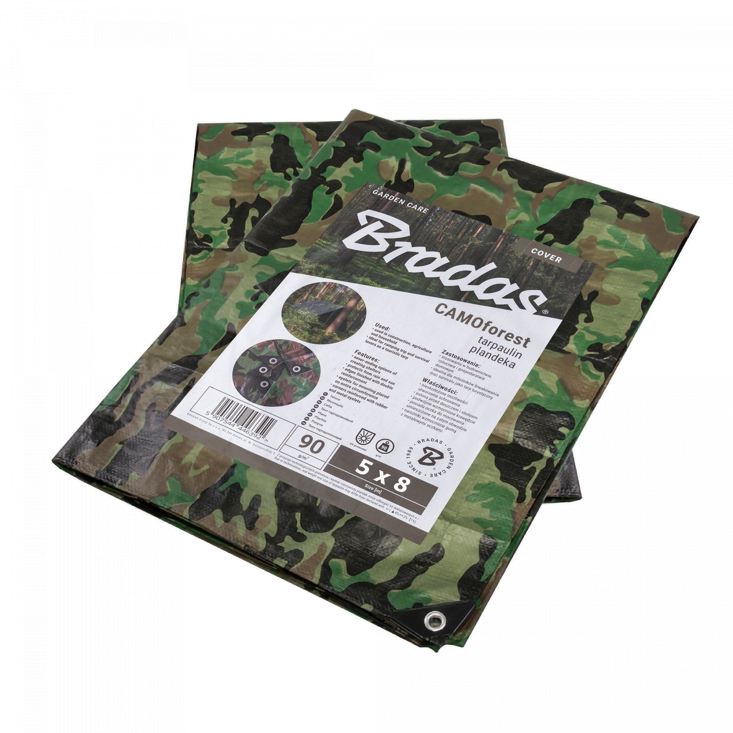5m × 8m Camouflage Tarp – M-Grade by BRADAS