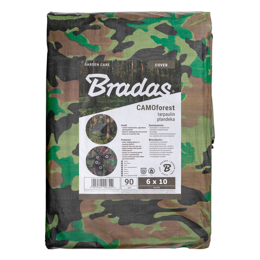 Heavy-Duty Camouflage Tarpaulin 6m x 10m – M-Grade by BRADAS