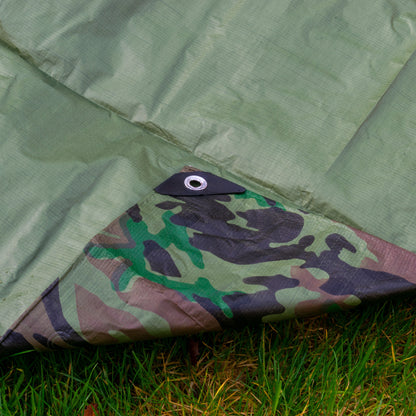 1.5m × 3m Camouflage Tarp – M-Grade by BRADAS