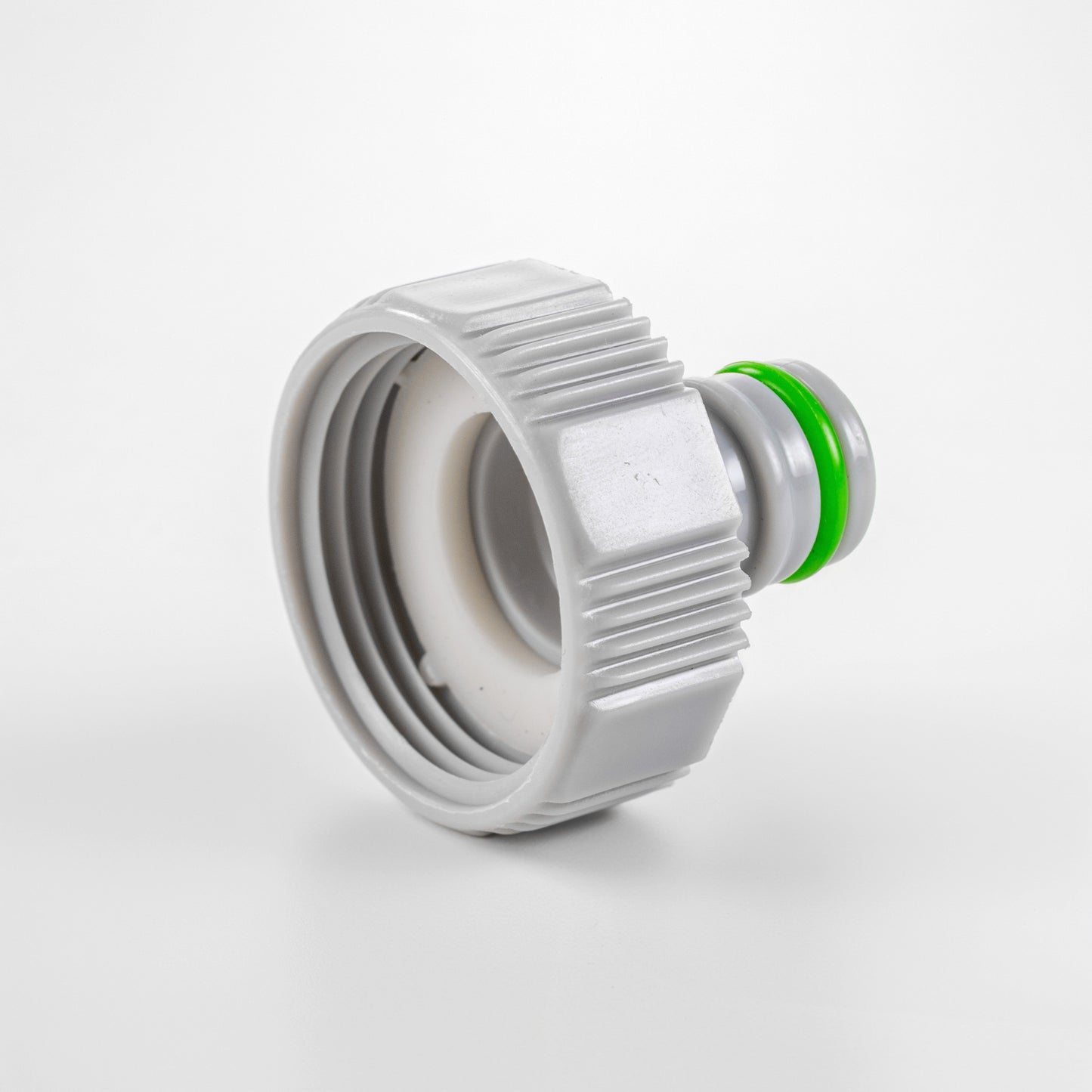 Green/Grey Female Tap Fitting Compatible with 3/4" or ½" BSP Female Threads