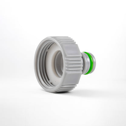 Green/Grey Female Tap Fitting Compatible with 3/4" or ½" BSP Female Threads