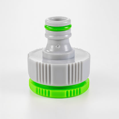 Green/Grey Female Tap Fitting Compatible with 3/4" or ½" BSP Female Threads