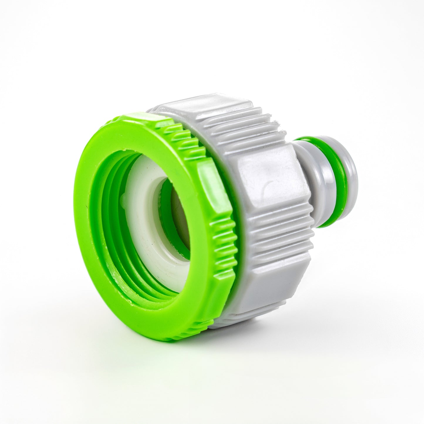 Green/Grey Female Tap Fitting Compatible with 3/4" or ½" BSP Female Threads