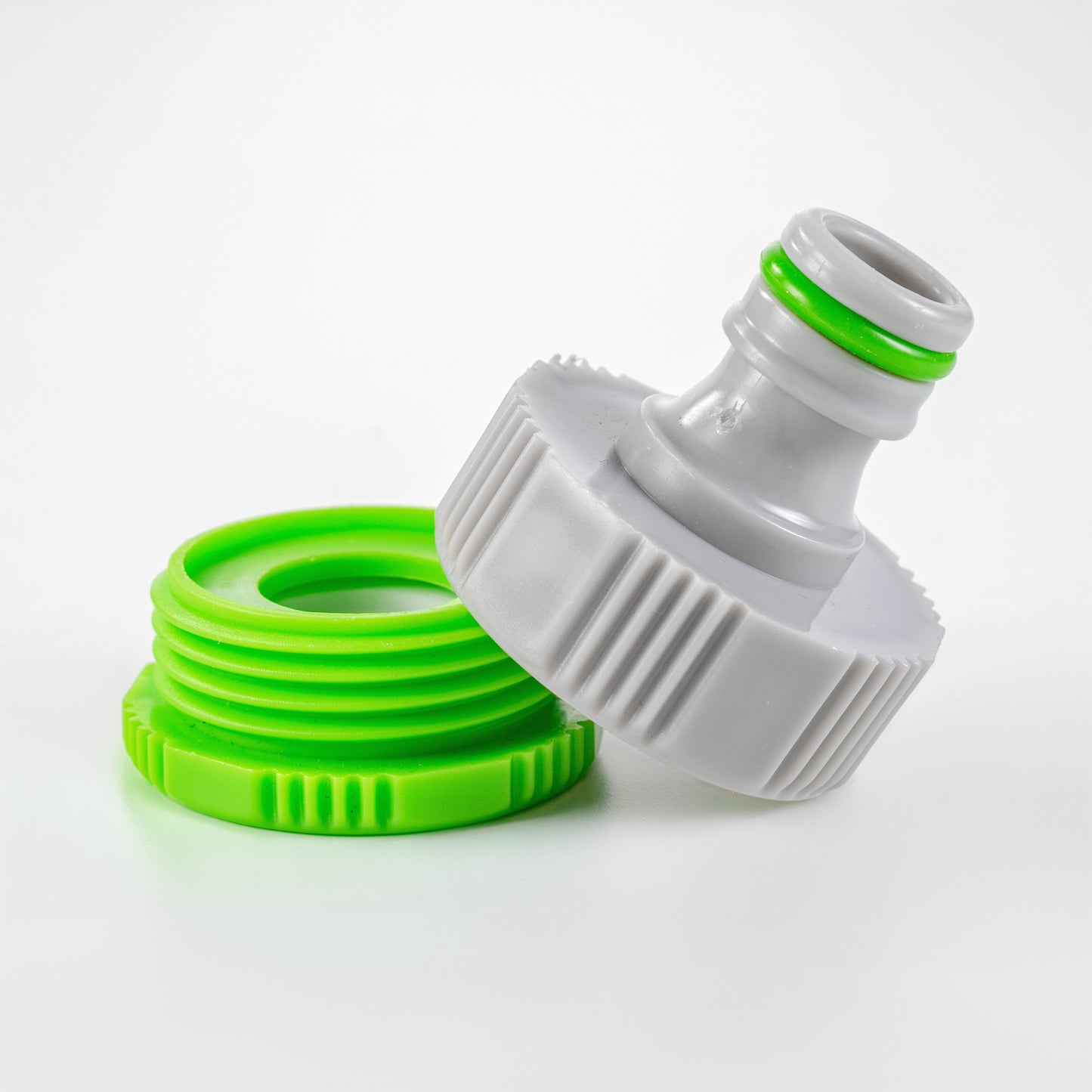 Green/Grey Female Tap Fitting Compatible with 3/4" or ½" BSP Female Threads