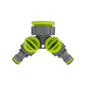 2 Way Tap Splitter Hose Connector Garden Valve BSP 3/4 1/2 Brass Plastic