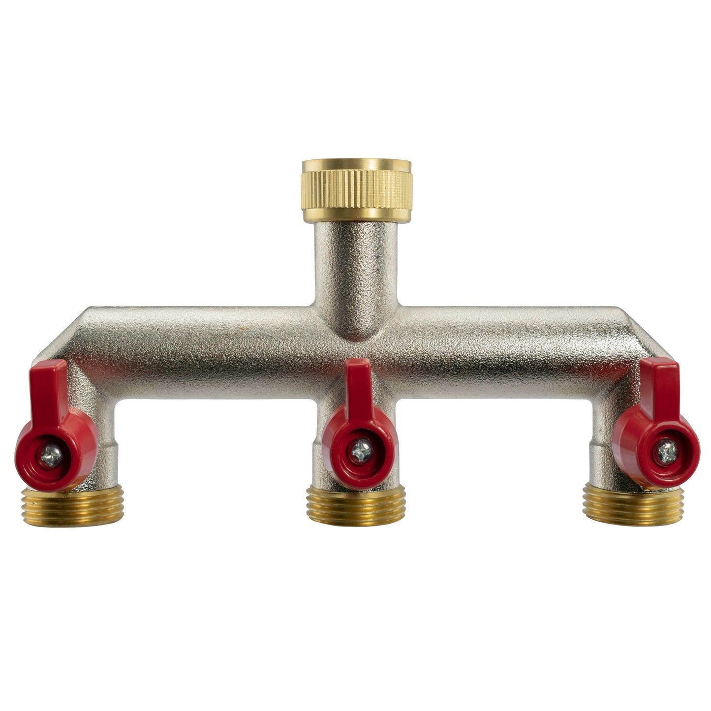 20mm MDPE Wall Flange Set Complete with Metal 3-Way Splitter Tap