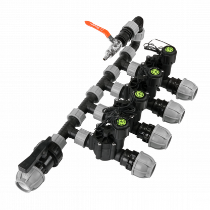 1" BSP Swivel Tee Connector – Male x Male x Female