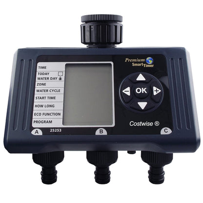 Cost Wise Triple-Valve Garden Water Timer