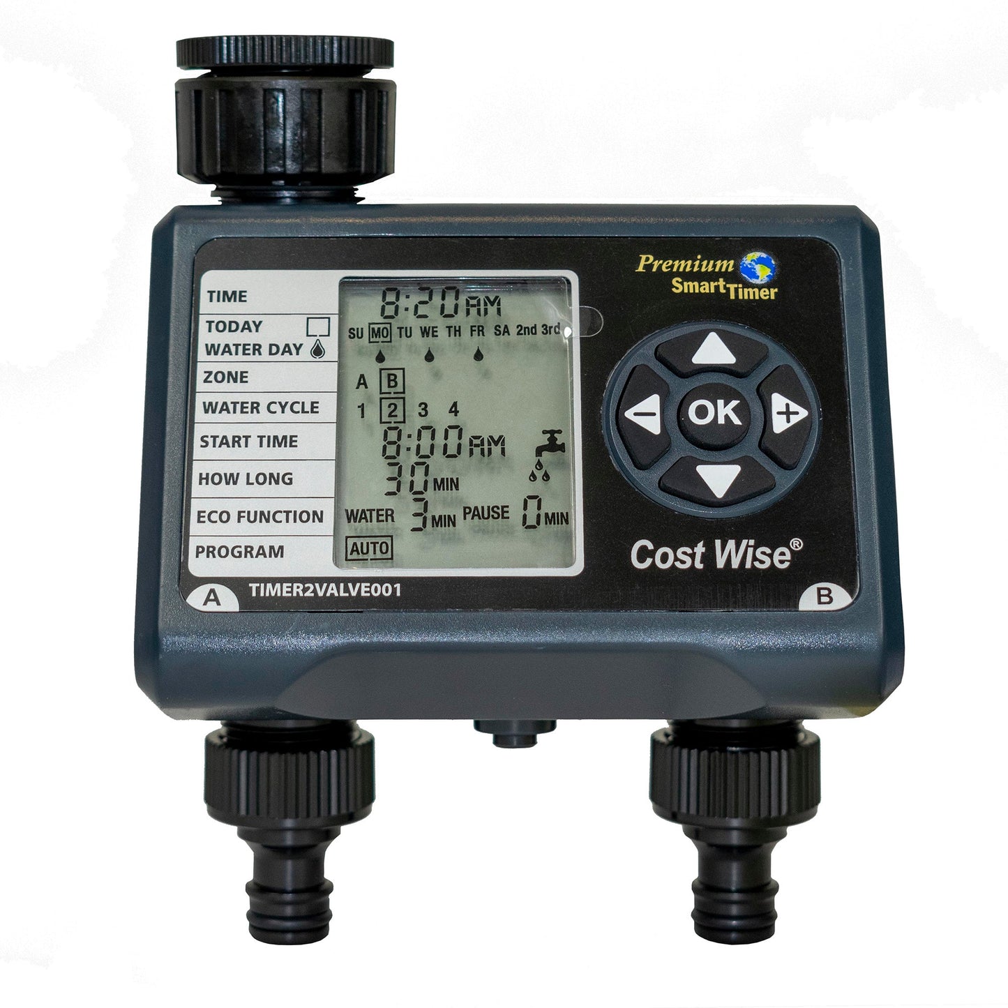 Cost Wise Dual-Valve Garden Water Timer