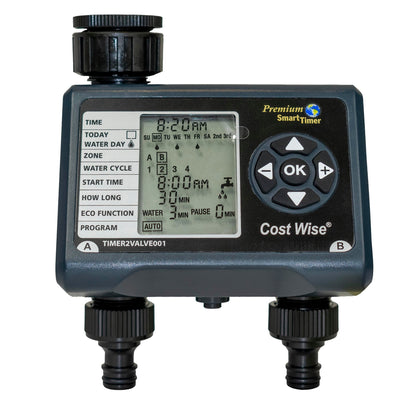 Cost Wise Dual-Valve Garden Water Timer