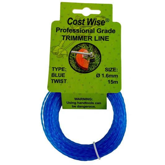 Blue Twisted Strimmer Line 1.6mm x 15m