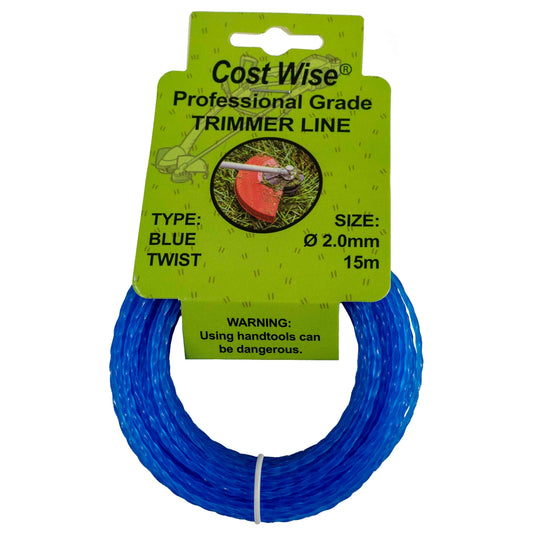 Blue Twisted Strimmer Line 2mm x 15m