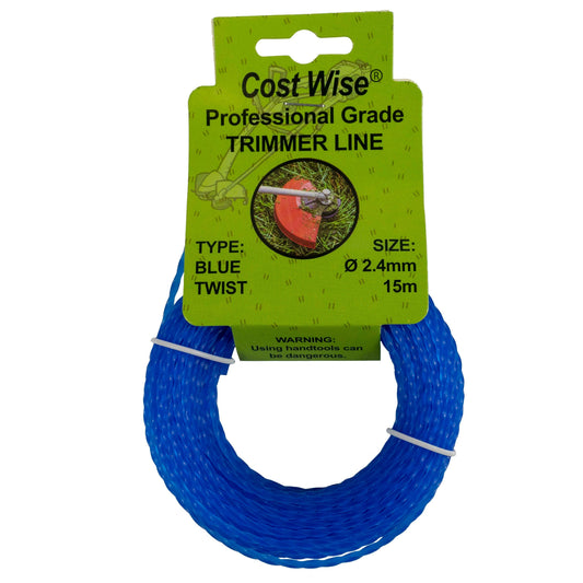 Blue Twisted Strimmer Line 2.4mm x 15m