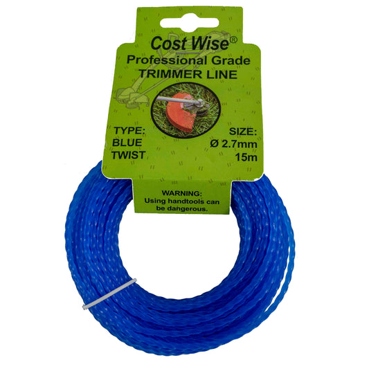 Blue Twisted Strimmer Line 2.7mm x 15m