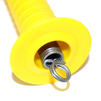 Electric Fence Gate Handle with Spring YELLOW Insulated Grip Farm Fencing G175