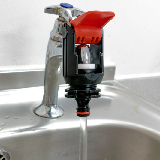 Non-Branded Red Adapter for Kitchen Tap