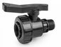 1.5" BSPF-M Polypropylene Single Union Full Flow Ball Valve