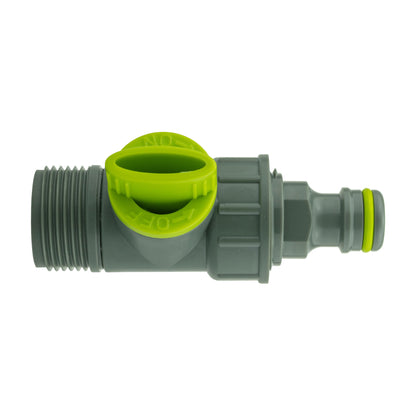 25mm MDPE Wall Flange Set Including Quick-Connect Valve
