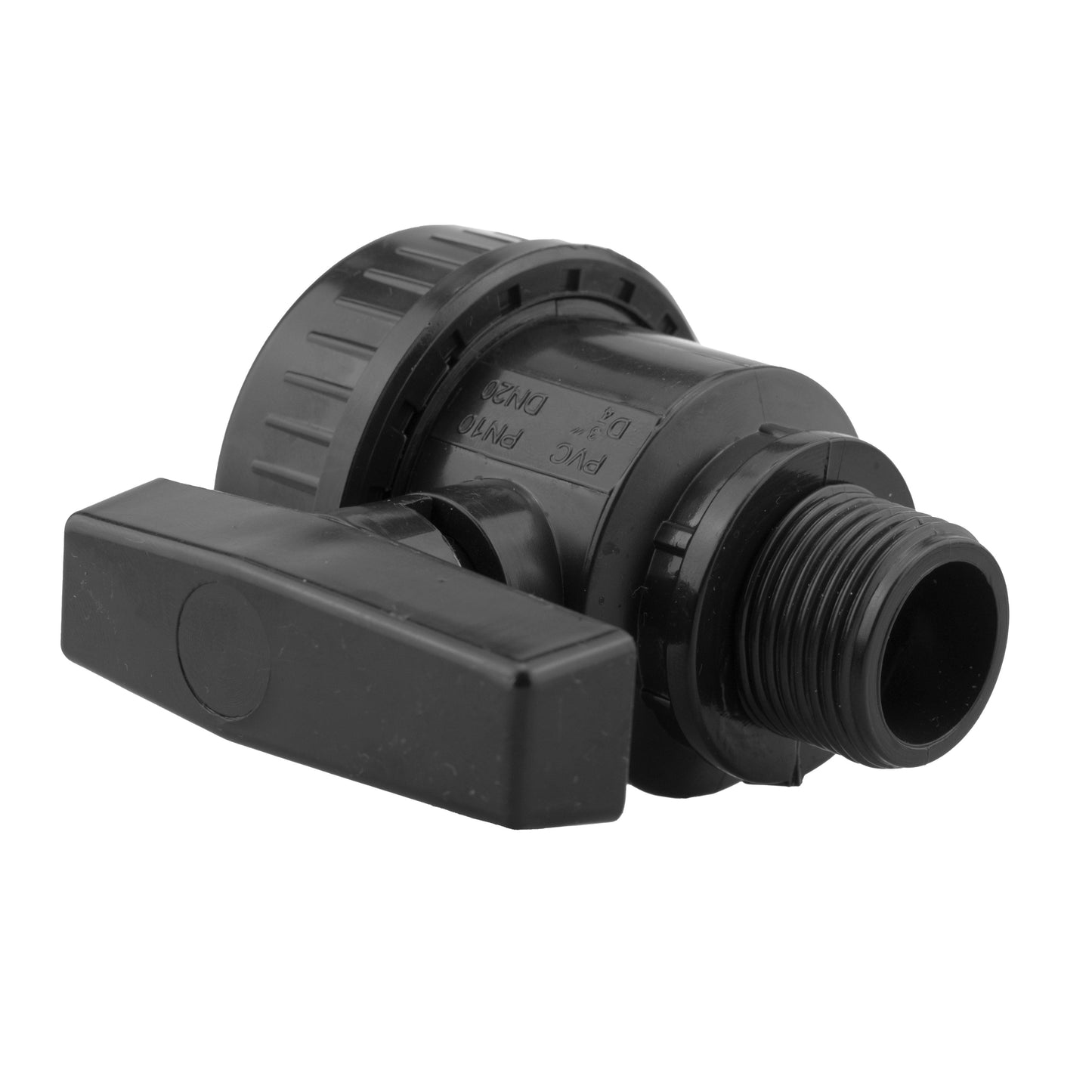 25mm MDPE Wall Flange Set Including Large Plastic Valve and Geka Type Fitting