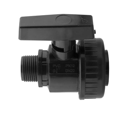 25mm MDPE Wall Flange Set Including Large Plastic Valve and Geka Type Fitting