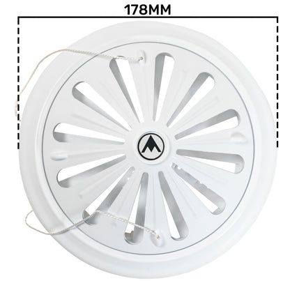 80mm-160mm Adjustable White Round Louvre Vent