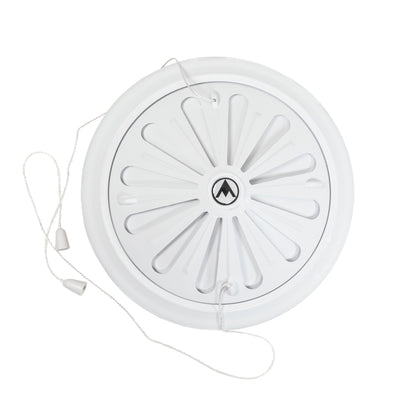 80mm-160mm Adjustable White Round Louvre Vent