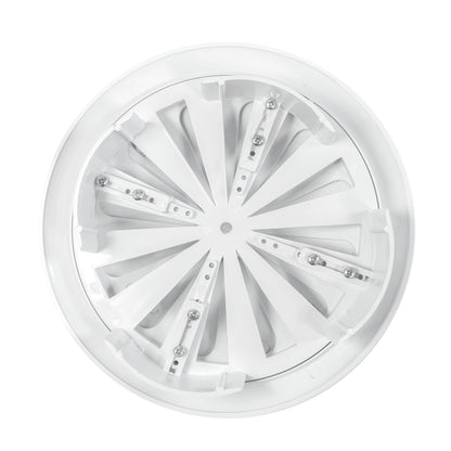 80mm-160mm Adjustable White Round Louvre Vent