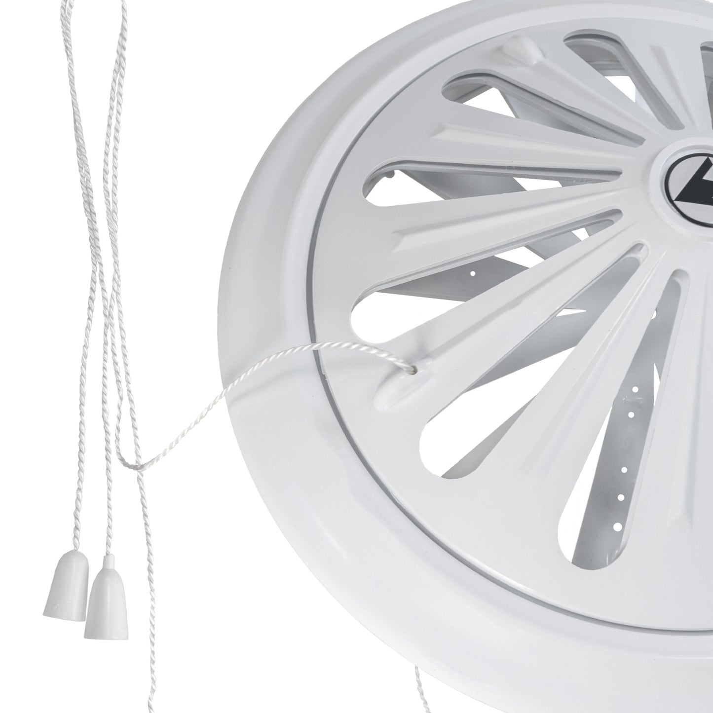 80mm-160mm Adjustable White Round Louvre Vent