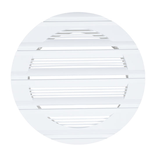 100mm White Round Bella Louvre Vent