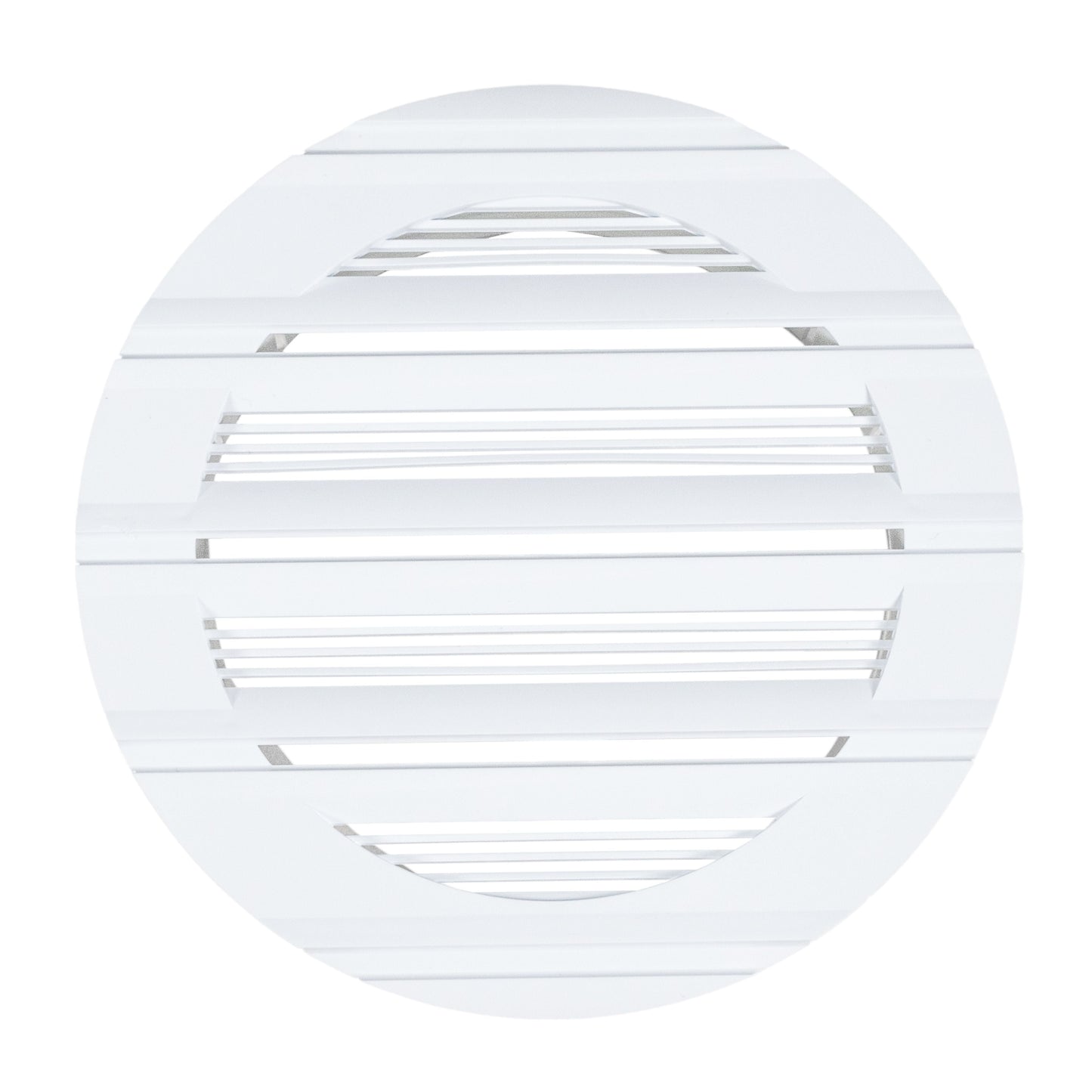 Round Through-Wall Ventilation Set with Bella Interior Grille and Brown External Vent