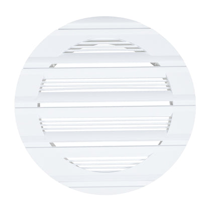 Round Through-Wall Ventilation Set with Bella Interior Grille and Brown External Vent
