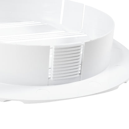 Round Through-Wall Ventilation Set with Bella Interior Grille and Brown External Vent