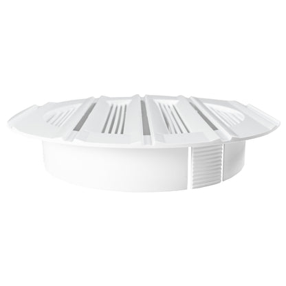 Round Through-Wall Ventilation Set with Bella Interior Grille and Brown External Vent