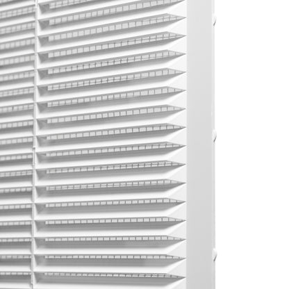 140mm x 140mm Louvre Vent D/140W with Insect Screen