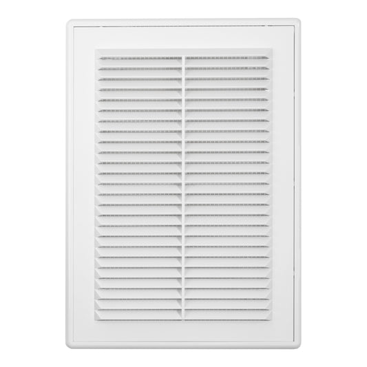 180mm x 250mm Classic Louvre Vent D/180X250RW with Insect Screen