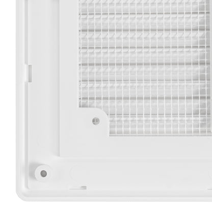 180mm x 250mm Classic Louvre Vent D/180X250RW with Insect Screen