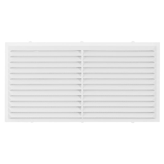 220mm x 120mm Classic Louvre Vent D/220X120W with Insect Screen