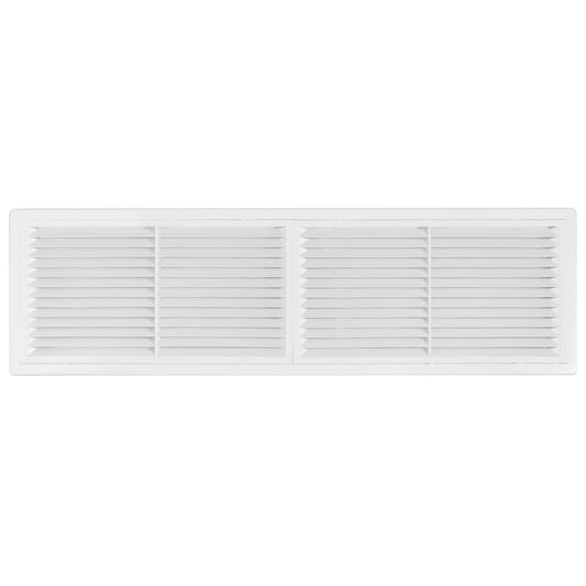430mm x 110mm Classic Louvre Vent D/430X110RW with Insect Screen