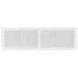 430mm x 110mm Classic Louvre Vent D/430X110RW with Insect Screen