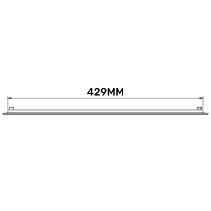 430mm x 110mm Classic Louvre Vent D/430X110RW with Insect Screen