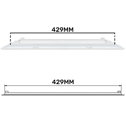 430mm x 110mm Classic Louvre Vent D/430X110RW with Insect Screen