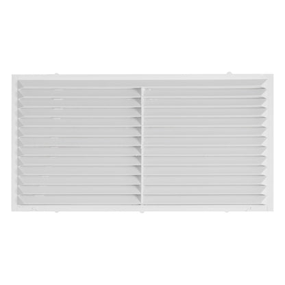 430mm x 110mm Classic Louvre Vent D/430X110RW with Insect Screen