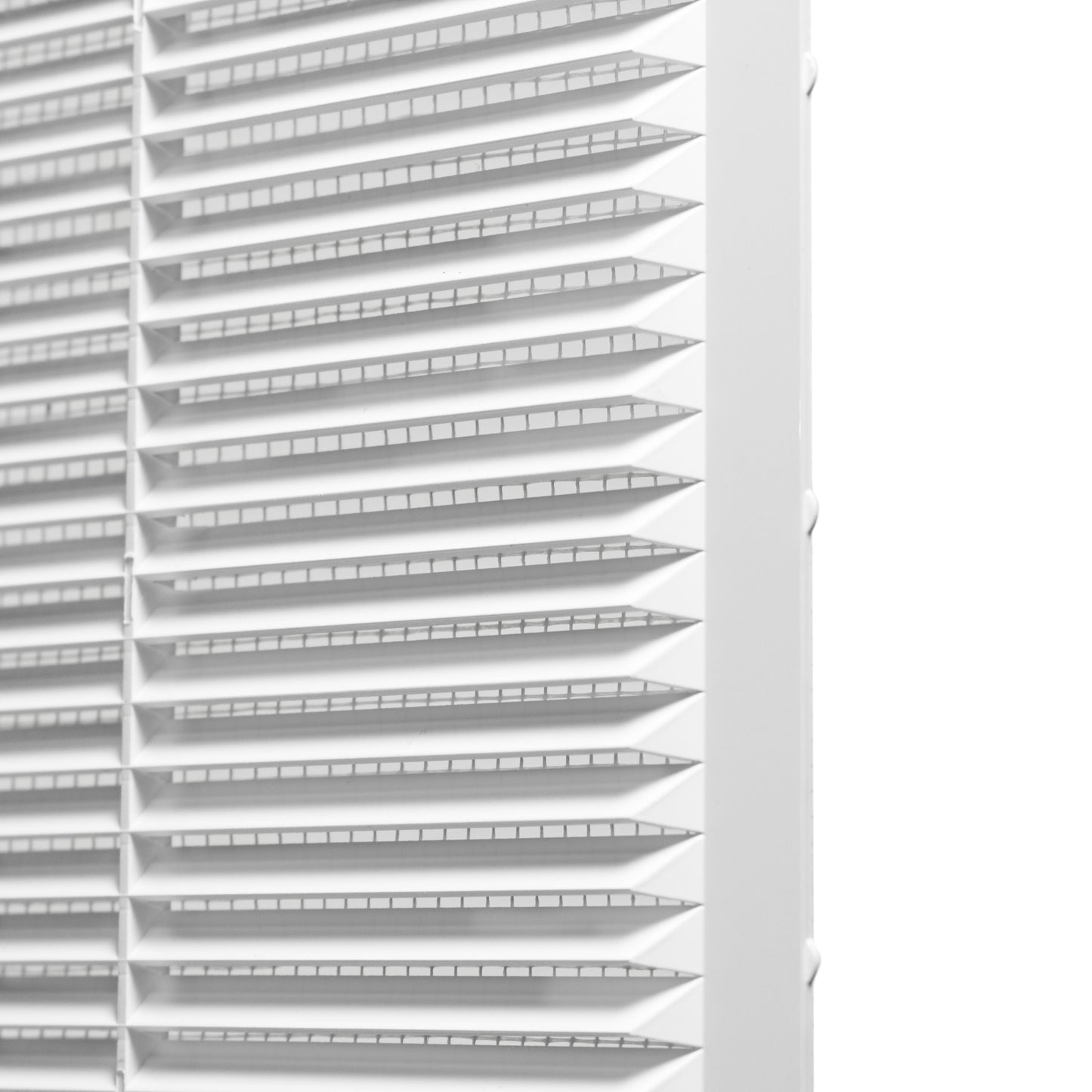195mm x 195mm Louvre Vent D/195W with Insect Screen