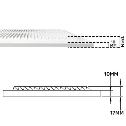 250mm Classic Louvre Vent D/250RW
