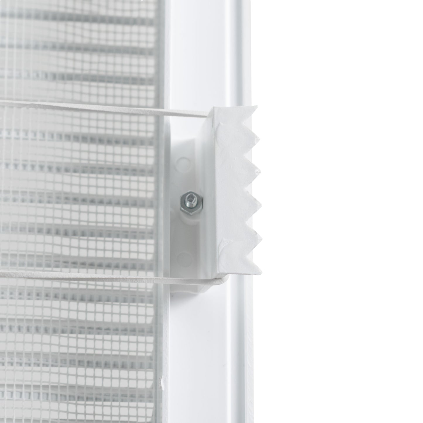 White Louvre Vent DL/90X240RW LUX with Insect Mesh