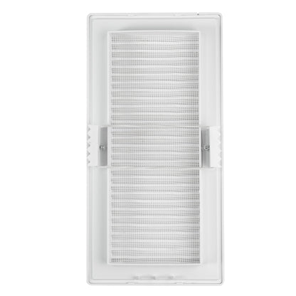 White Louvre Vent DL/90X240RW LUX with Insect Mesh