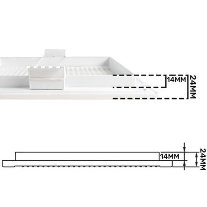 White Louvre Vent DL/140X210 RW LUX with Insect Mesh