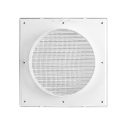 DL0163 Through-Wall Ventilation Set with Internal Louvre Grille and Brown Exterior Cover